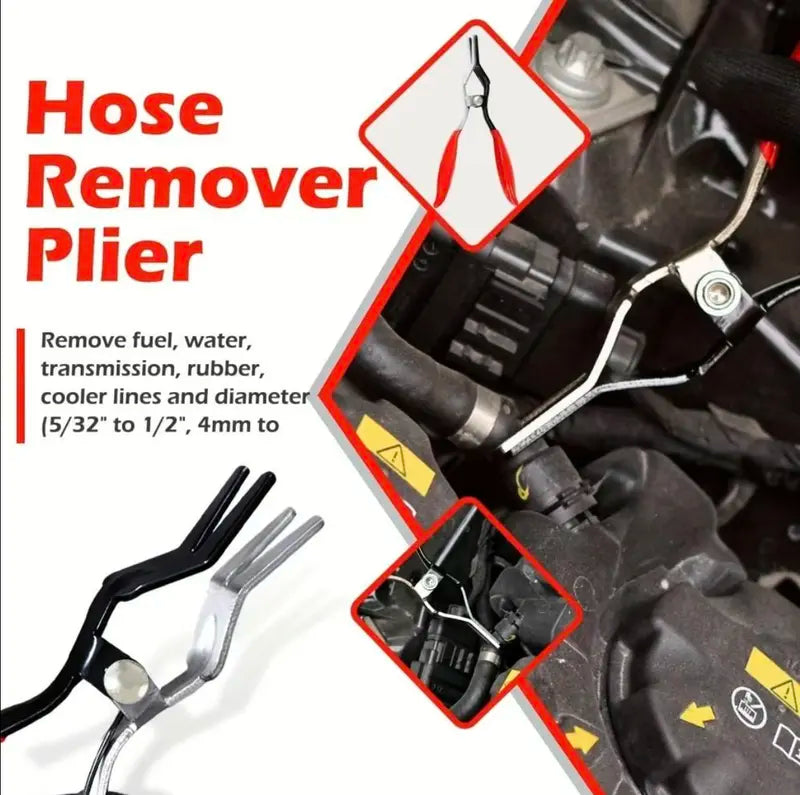 Kit de abraçadeira de mangueira profissional, conjunto de ferramentas para desconexão e desmontagem de linhas de combustível para manutenção automóvel, abraçadeira de tubo multifuncional para reparação de automóveis, acessórios para automóveis