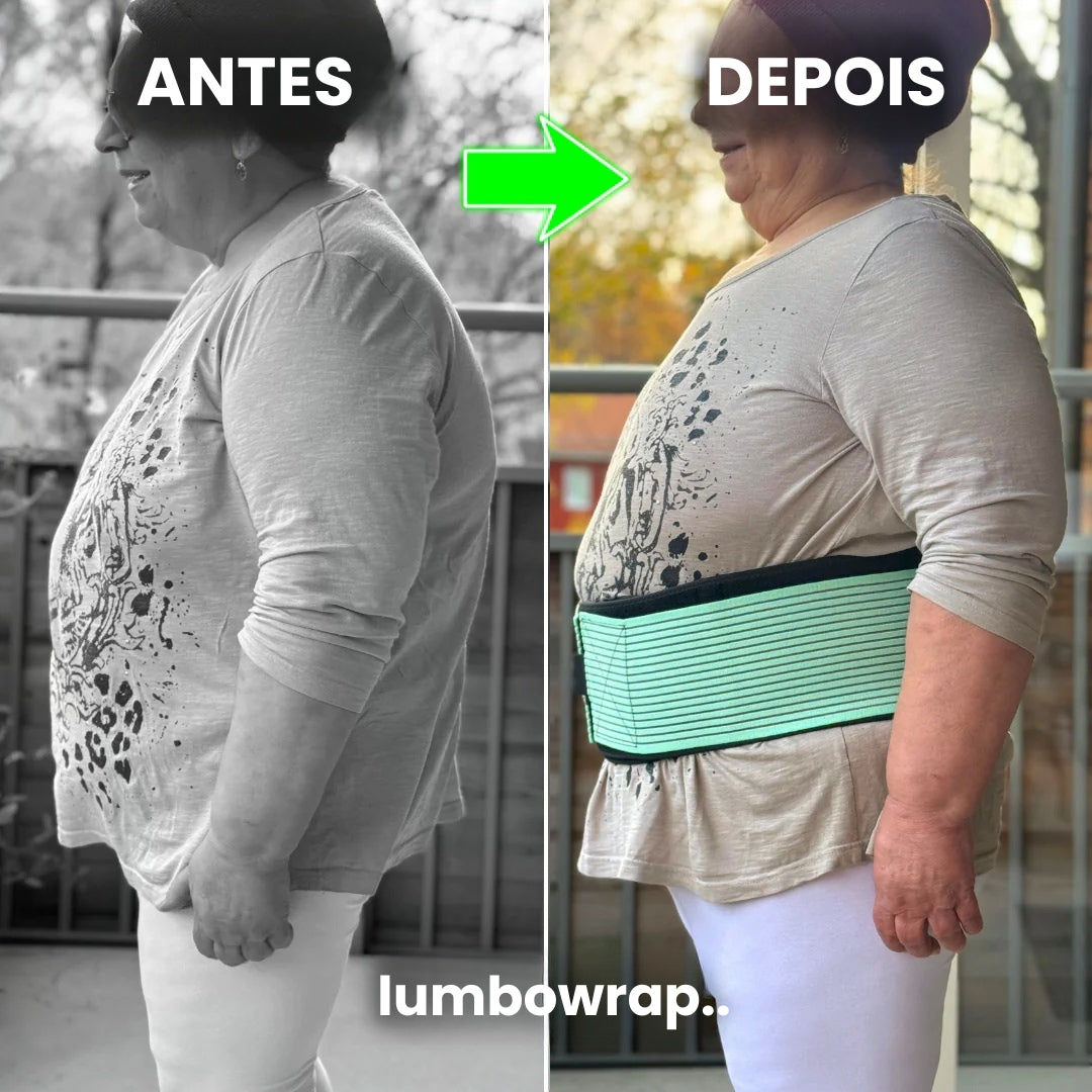 Lumbowrap® - A faixa completa para quadril e região lombar para caminhar e ficar em pé com mais facilidade (estenose espinhal, ciática, dor lombar)