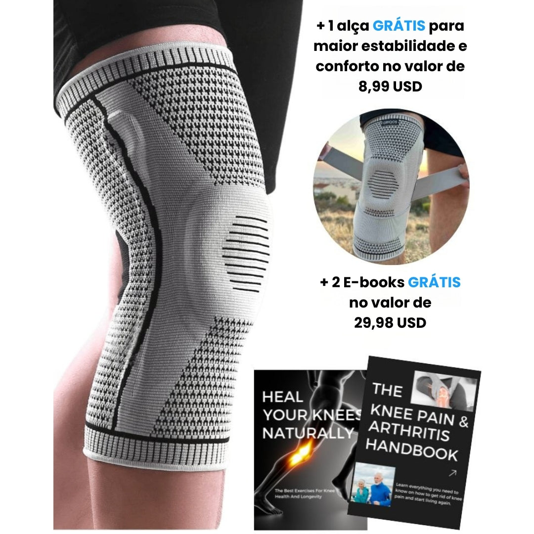 Alivie instantaneamente a dor no joelho sem cirurgia ou injeções com o Limitless Knee Pro™