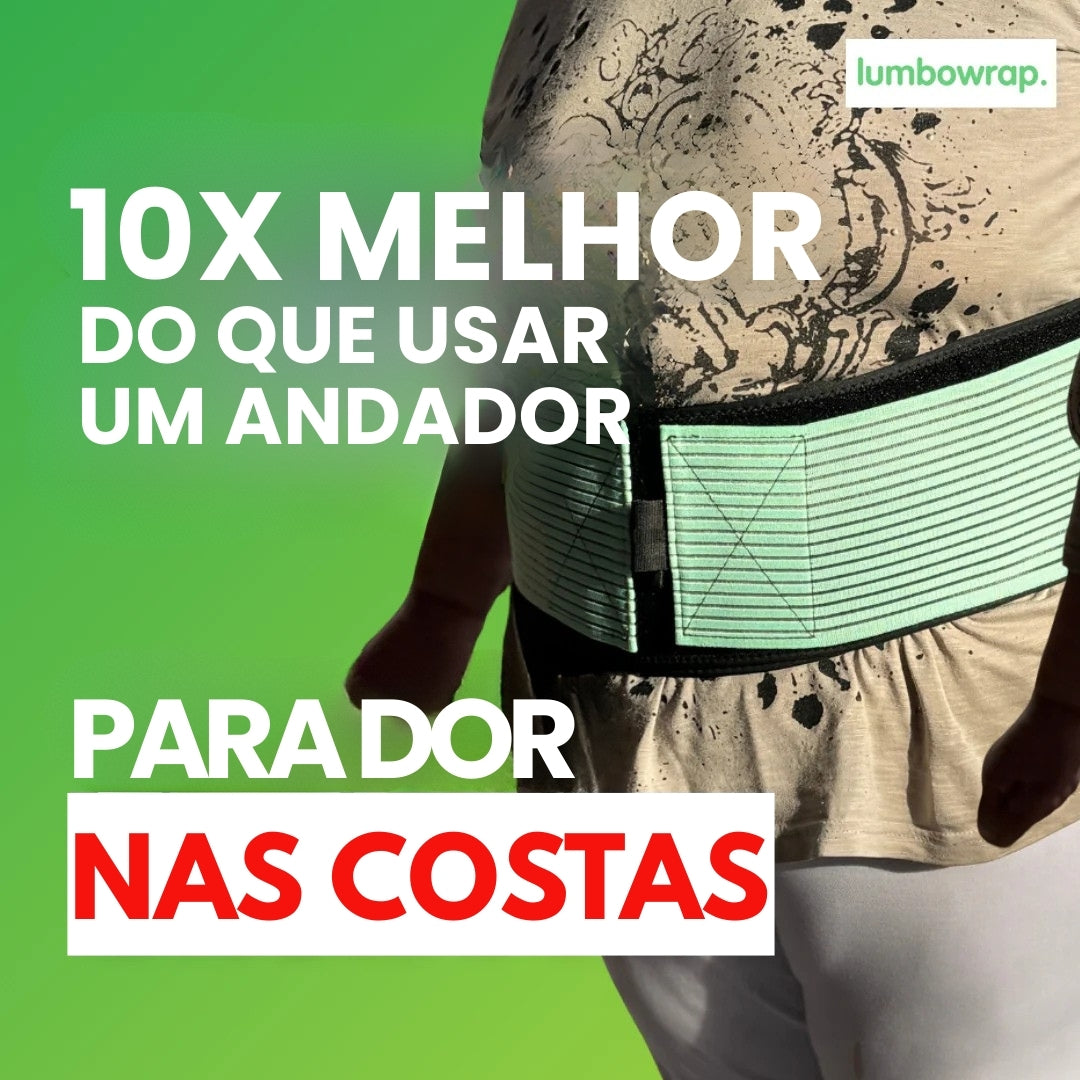 Lumbowrap® - A faixa completa para quadril e região lombar para caminhar e ficar em pé com mais facilidade (estenose espinhal, ciática, dor lombar)