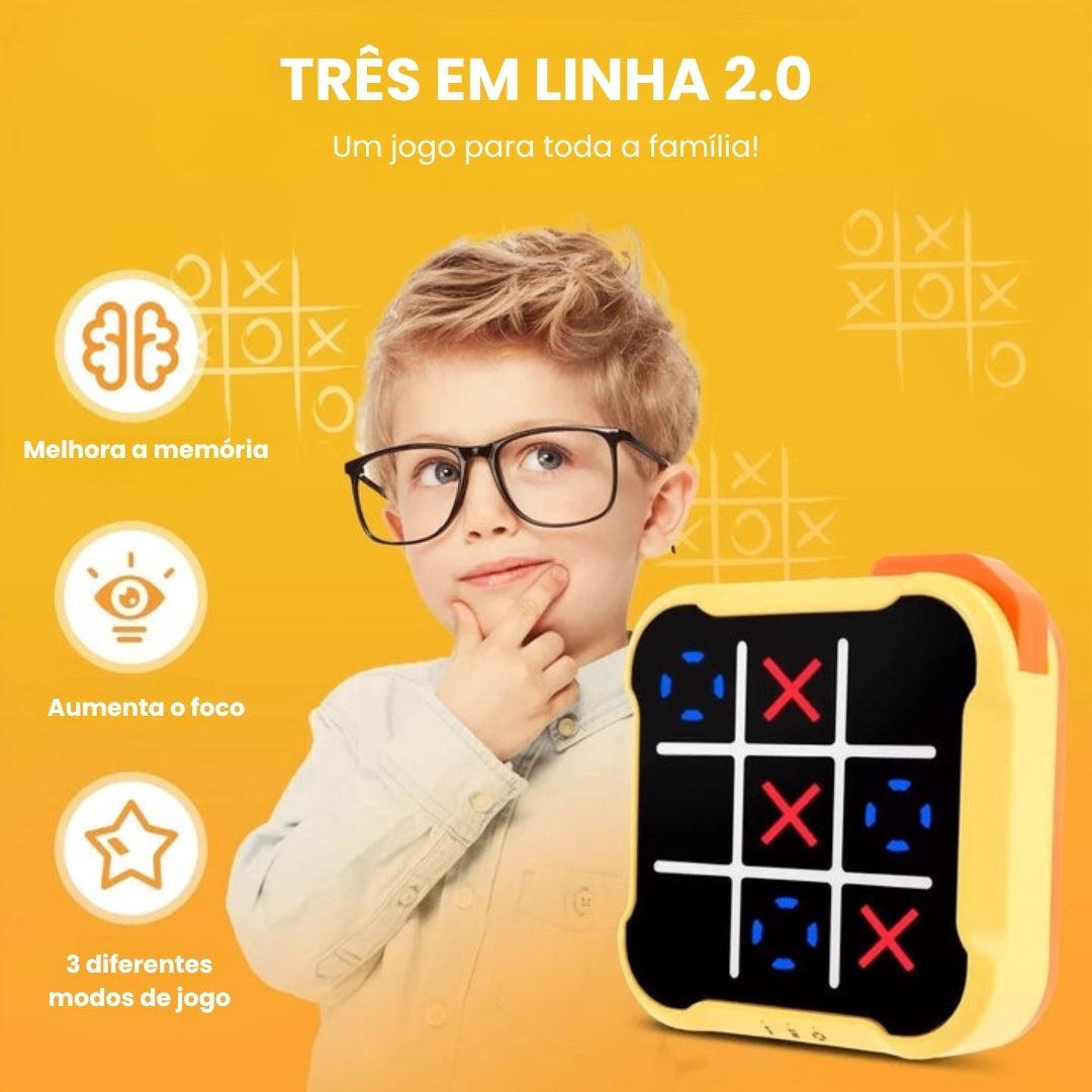 Three in a Row 2.0 - Jogo de memória portátil para crianças e adultos