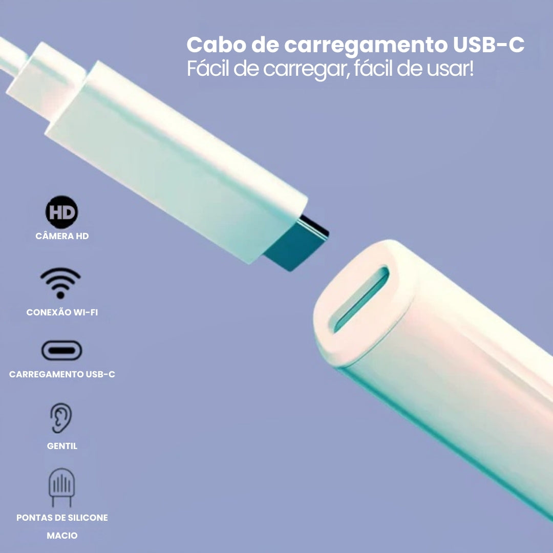 WaxClean™ | Limpeza inteligente dos ouvidos com tecnologia avançada