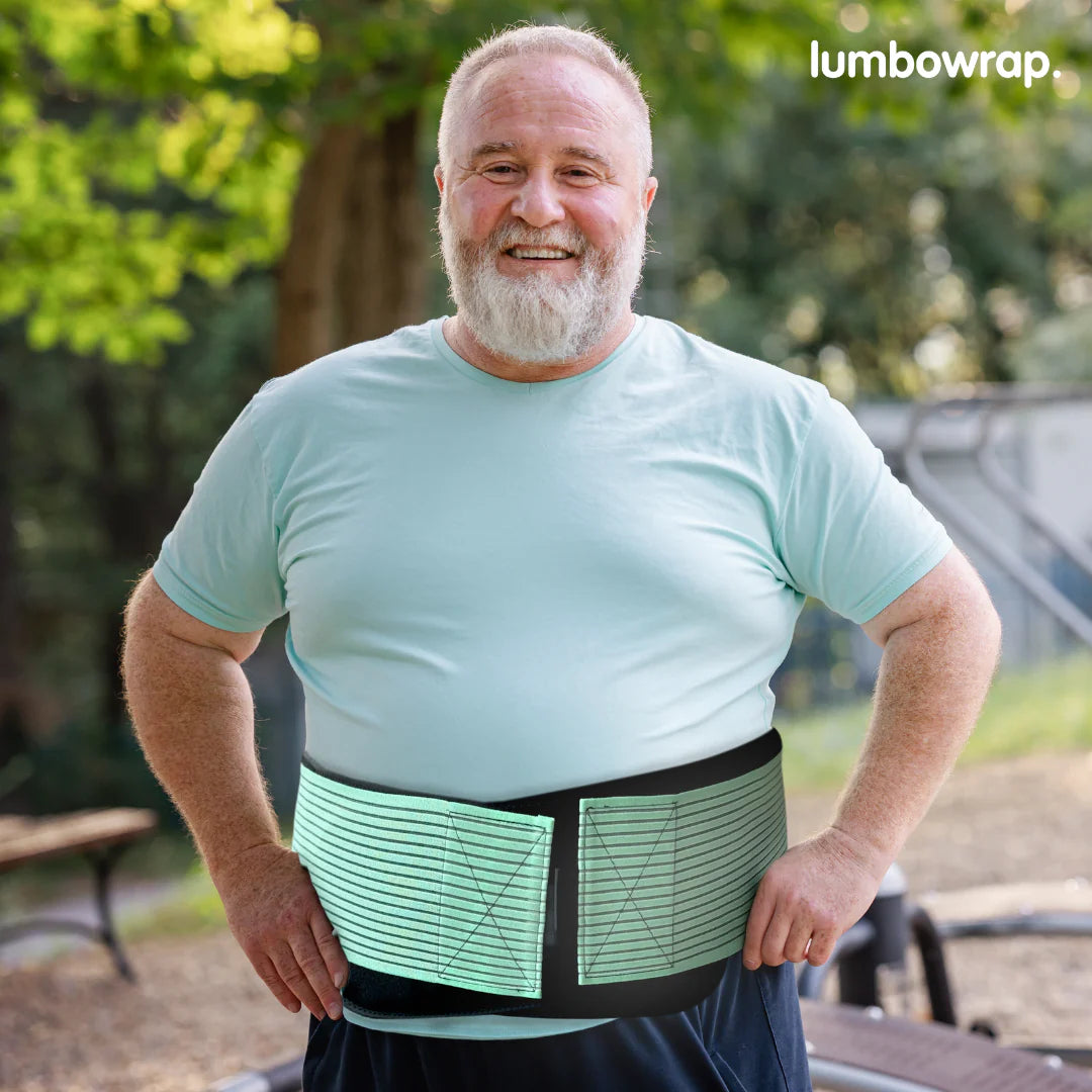 Lumbowrap® - A faixa completa para quadril e região lombar para caminhar e ficar em pé com mais facilidade (estenose espinhal, ciática, dor lombar)