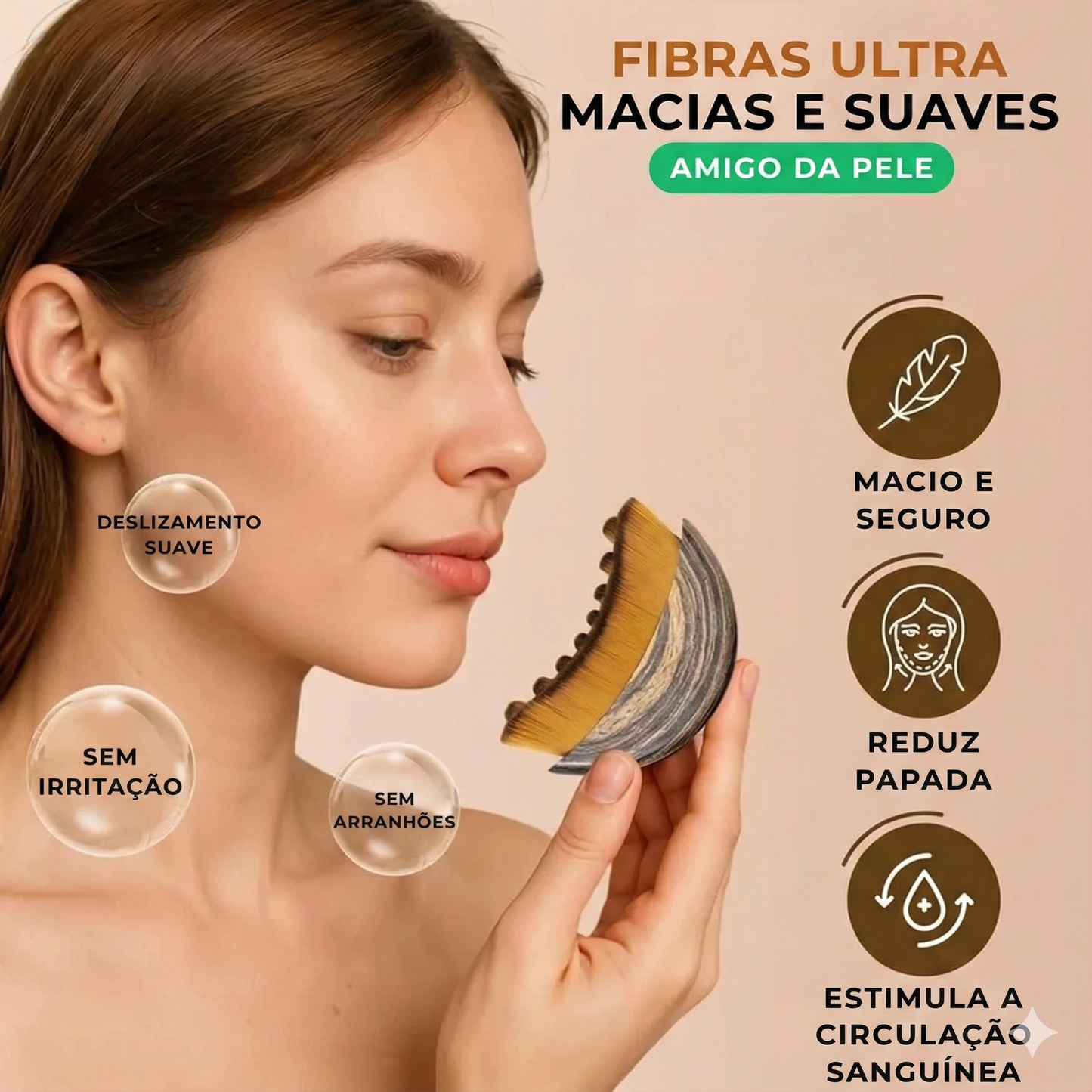 Escova de massagem linfática