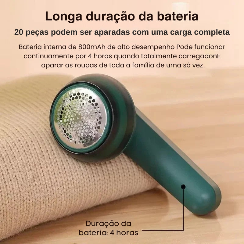 Farbric Shaver Um removedor de fiapos elétrico portátil - recarregável