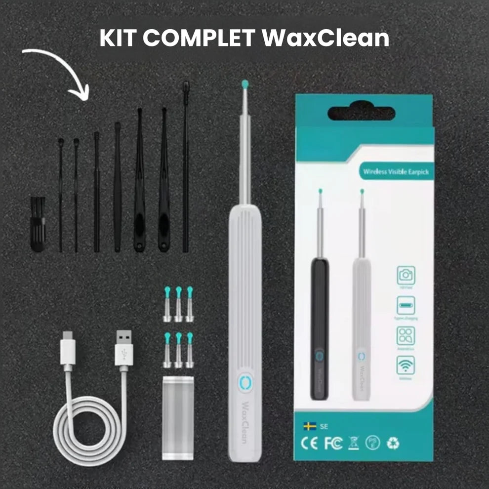 WaxClean™ | Limpeza inteligente dos ouvidos com tecnologia avançada