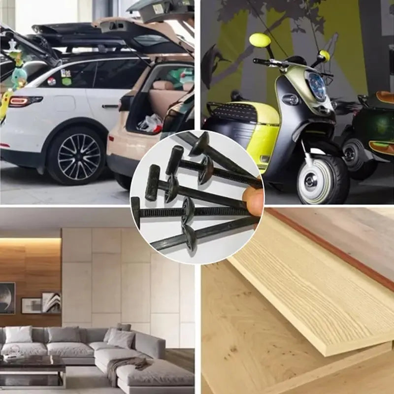 100 peças de fivela universal de nylon para abraçadeiras, abraçadeiras com fivela, abraçadeiras de plástico multiusos, ferramenta para reparação diária de automóveis