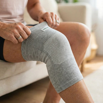 Joelheira de bambu premium Vitaliskraft