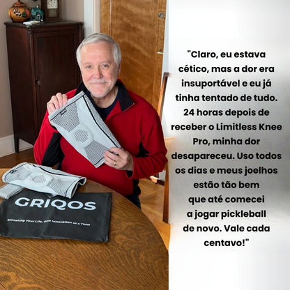 Alivie instantaneamente a dor no joelho sem cirurgia ou injeções com o Limitless Knee Pro™