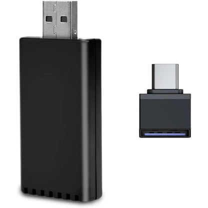 EasyPlay | Adaptador sem fio inteligente para CarPlay e Android Auto | USB-A e USB-C