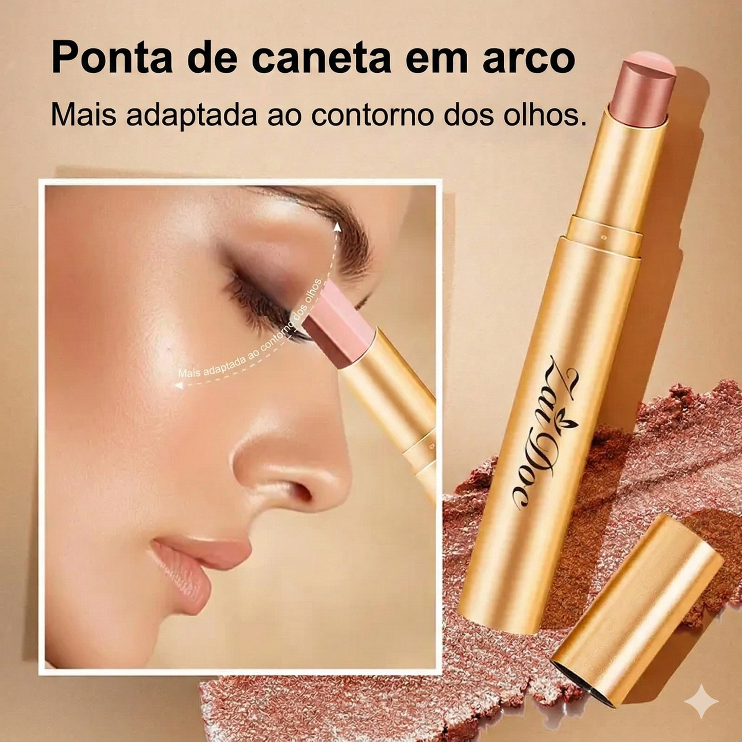Sombra em stick 3 em 1 - À prova de água