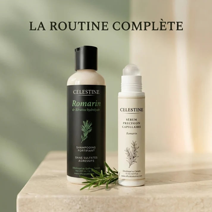 Champô de Alecrim e Queratina para um Cabelo Mais Espesso