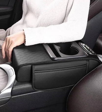 Almofada para apoio de braço de automóvel - Organizador 5 em 1