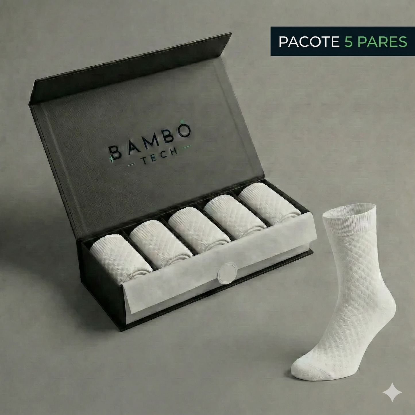 Meias de bambu sem costura