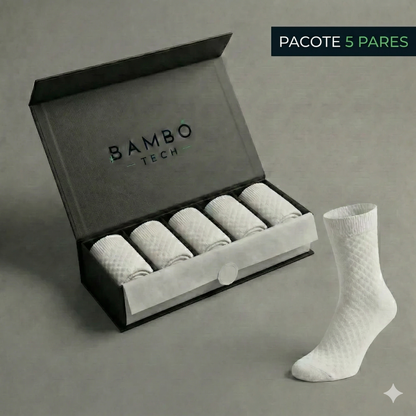 Meias de bambu sem costura