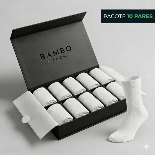 Meias de bambu sem costura