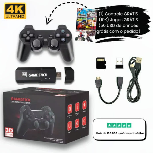 Consola dos anos noventa™ | Reviva a sua infância com milhares de jogos clássicos, sem necessidade de downloads, basta ligar e jogar!