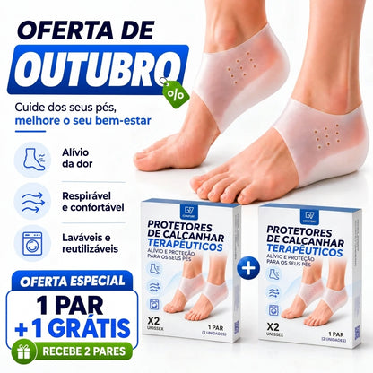 Protetores de calcanhar terapêuticos e respiráveis- PharmaToe