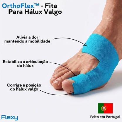 Embalagem com 10 - OrthoFlex – Fita para Hálux Valgo