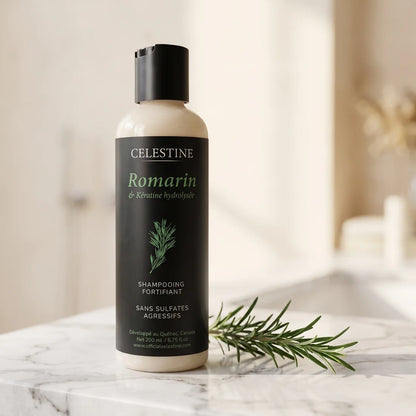 Champô de Alecrim e Queratina para um Cabelo Mais Espesso