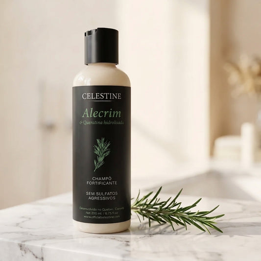 Champô de Alecrim e Queratina para um Cabelo Mais Espesso