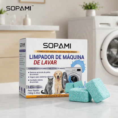 Embalagem com 12 - Pastilhas de Limpeza e Eliminação de Odores para Máquina de Lavar – Seguro