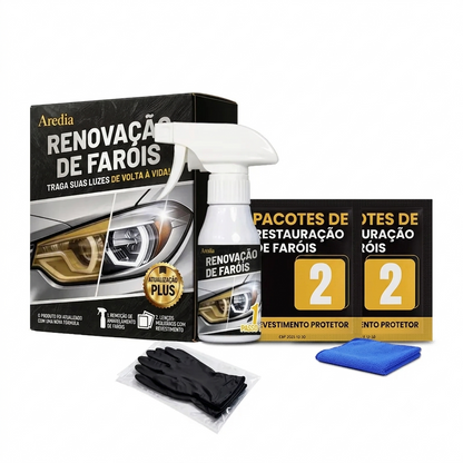 Restauração de Faróis Kit Duradouro Sem Ferramentas Elétricas