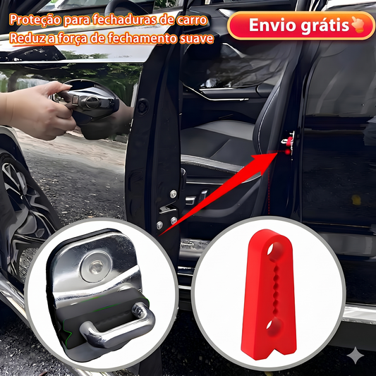 (Embalagem de 4) - Almofadas de silicone antirruído para portas de automóveis - Absorção de impactos e proteção superior
