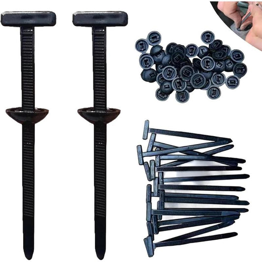 100 peças de fivela universal de nylon para abraçadeiras, abraçadeiras com fivela, abraçadeiras de plástico multiusos, ferramenta para reparação diária de automóveis