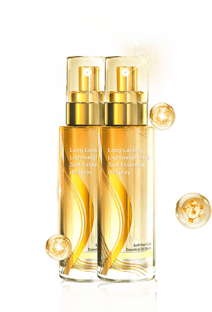 Spray de óleo alisador para cabelo