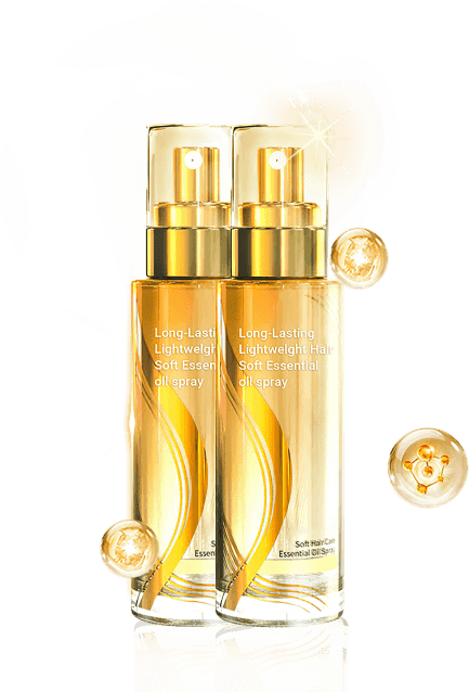 Spray de óleo alisador para cabelo