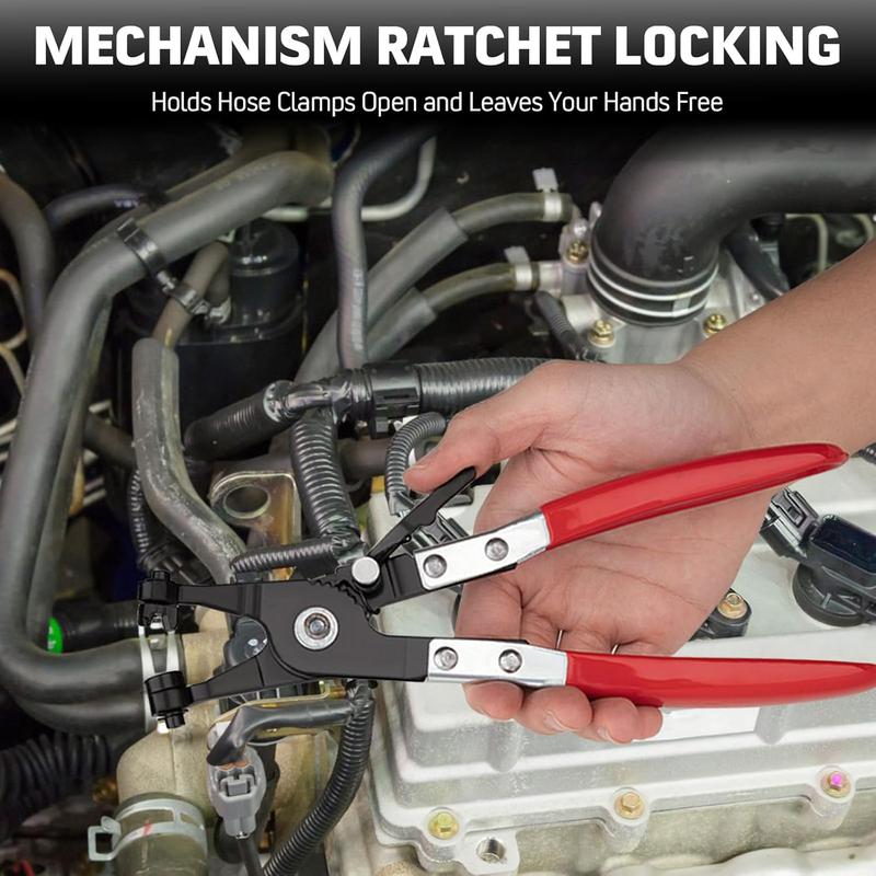 (9 peças) - Conjunto de alicates para abraçadeiras de mangueira - Braço comprido