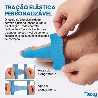 Embalagem com 10 - OrthoFlex – Fita para Hálux Valgo