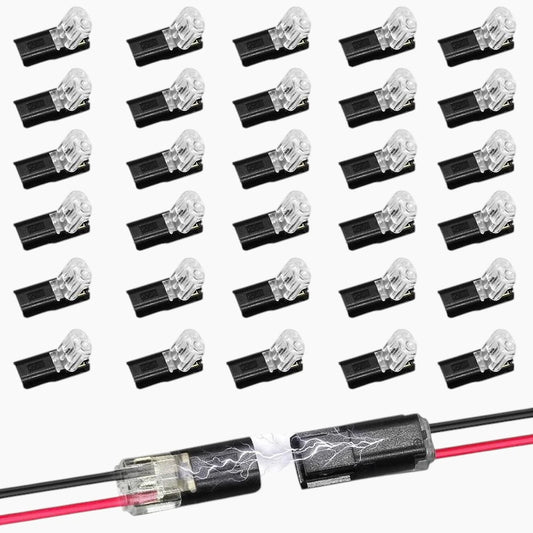 30 unidades - Conector de encaixe de fio duplo