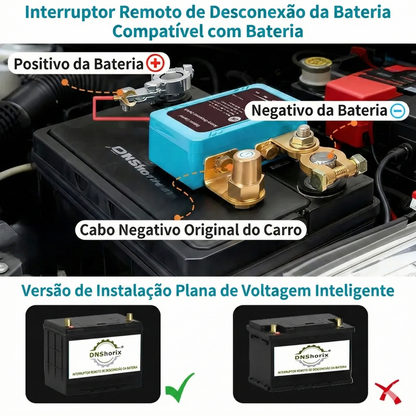 Interruptor remoto de desconexão da bateria