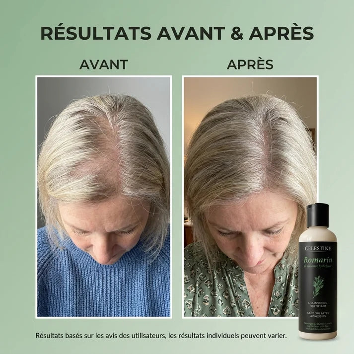 Champô de Alecrim e Queratina para um Cabelo Mais Espesso