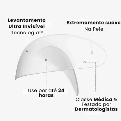Tiras de elevação instantânea para pálpebras