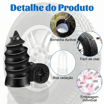 60 Unidades - Parafusos para Reparação de Pneus