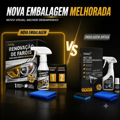 Restauração de Faróis Kit Duradouro Sem Ferramentas Elétricas