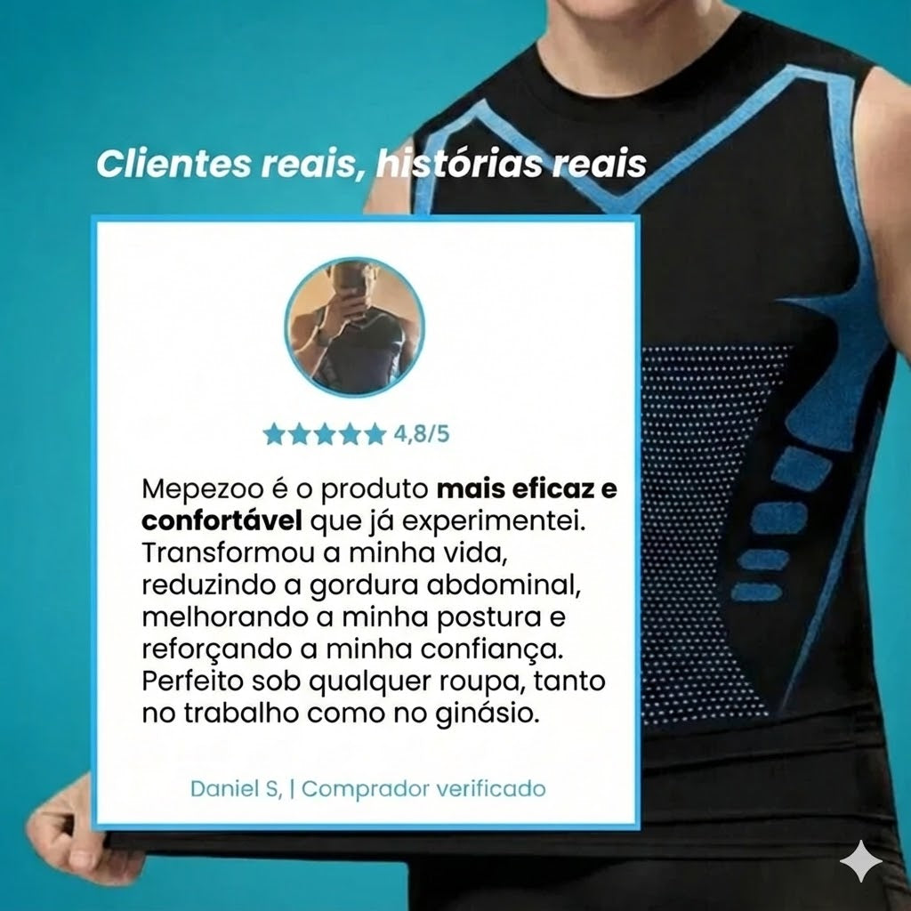 Mepezoo® 2.0 | Corrija a sua postura, comprima os seus abdominais, transforme a sua aparência.