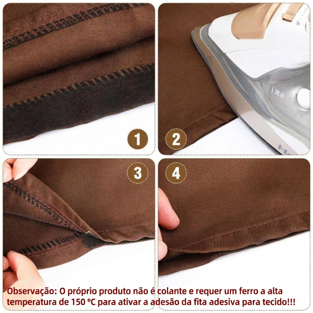 Compre 1 e Leve 1 Grátis - Adesivo Têxtil Termocolante para Bainhas Sem Costura