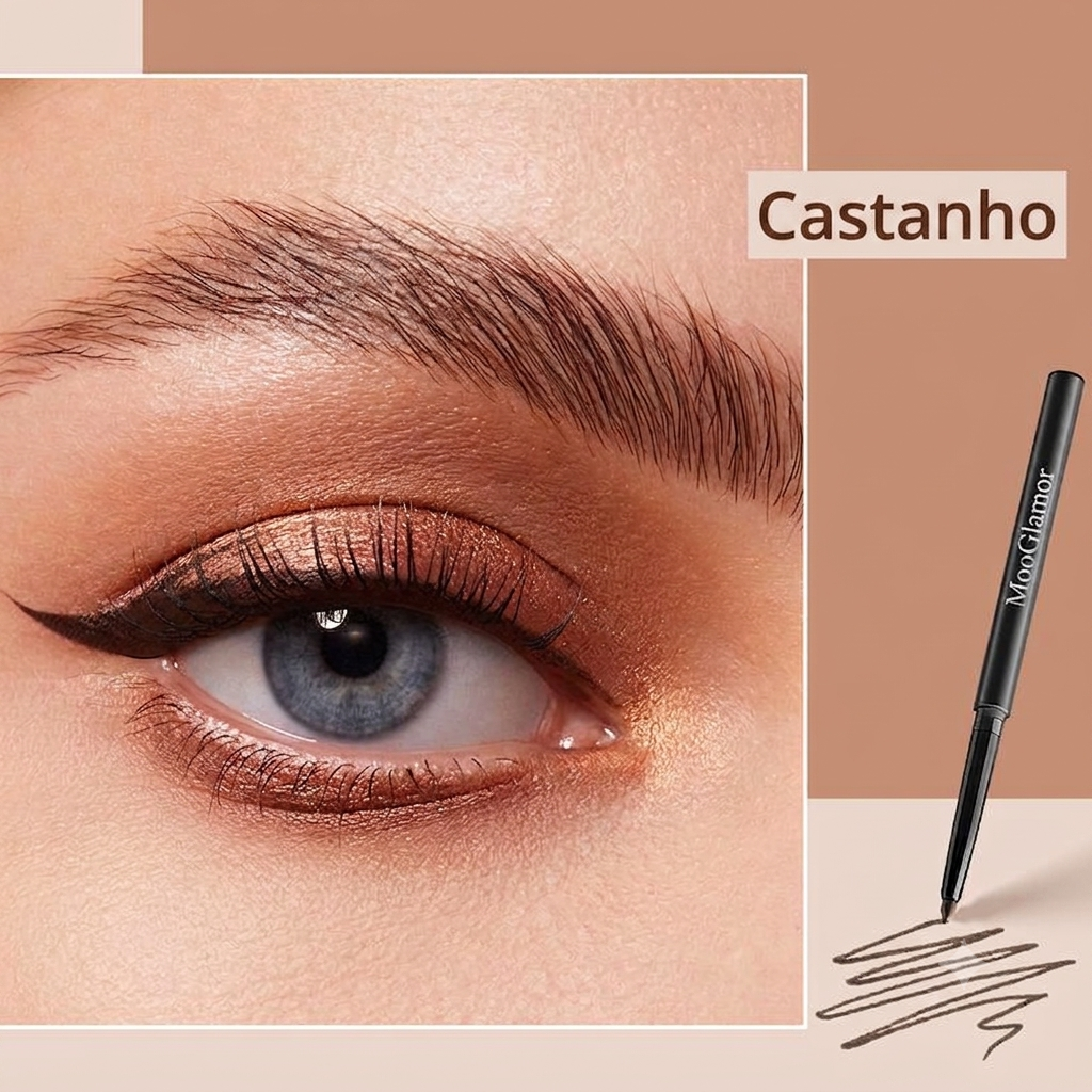 Kit com 12 eyeliners líquidos à prova de água de longa duração