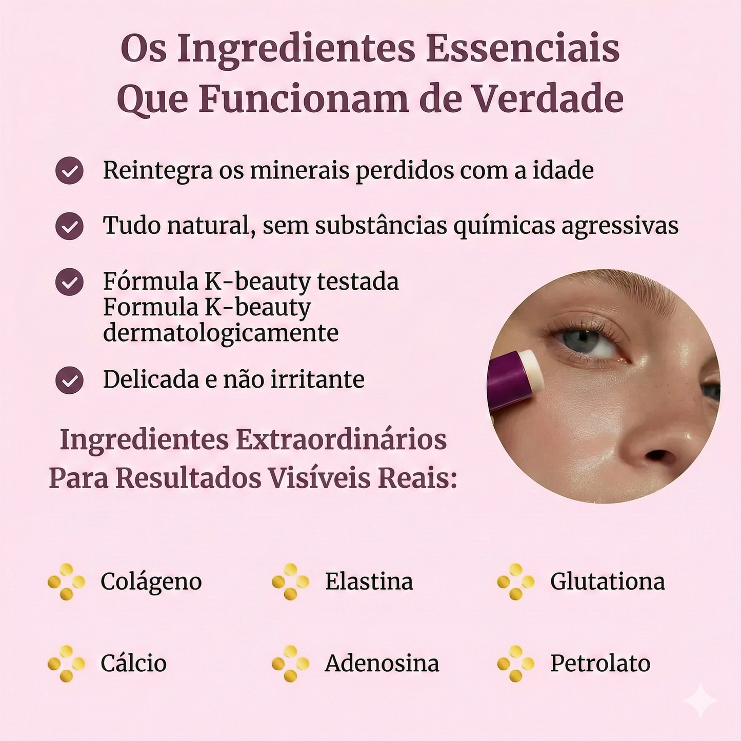 Bálsamo antirrugas com colagénio e cálcio