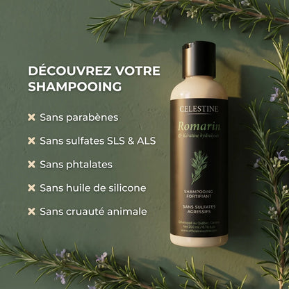 Champô de Alecrim e Queratina para um Cabelo Mais Espesso