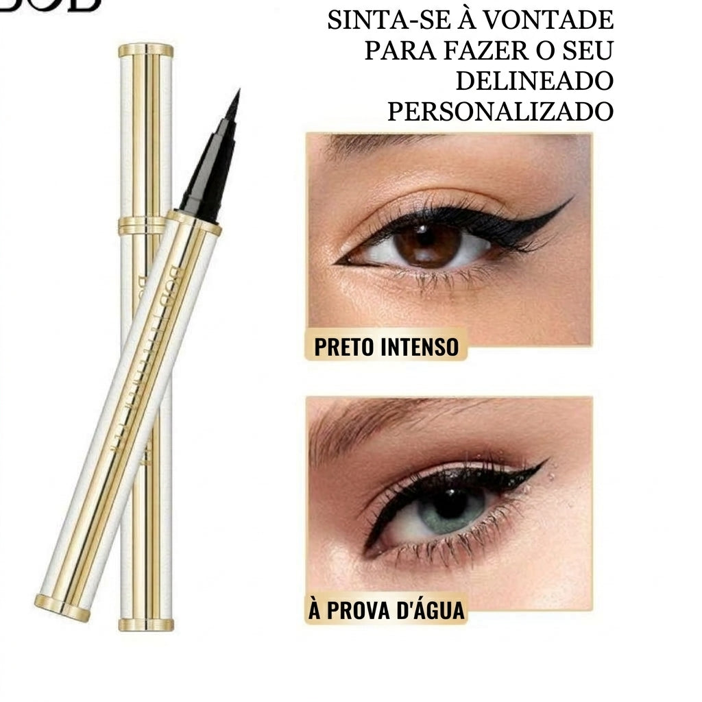 Delineador à Prova D'Água Com Ponta Grossa Para Olhos Definidos
