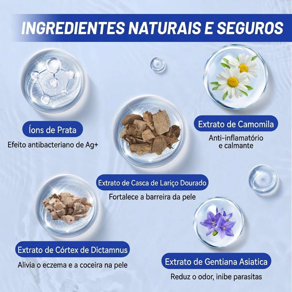 Spray Anticoceira para Animais de Estimação com Fórmula Vegetal – 80 ml