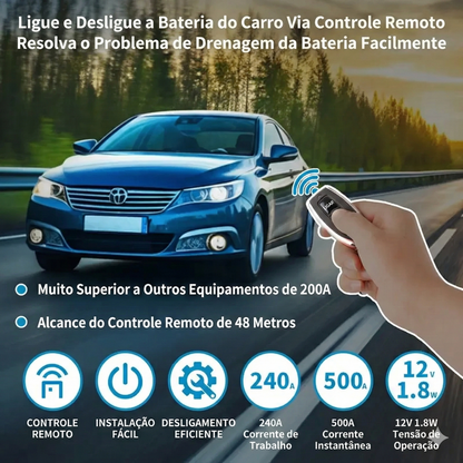 Interruptor remoto de desconexão da bateria