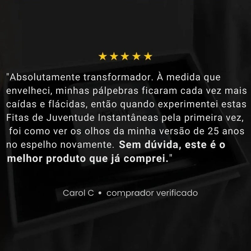 Tiras de elevação instantânea para pálpebras