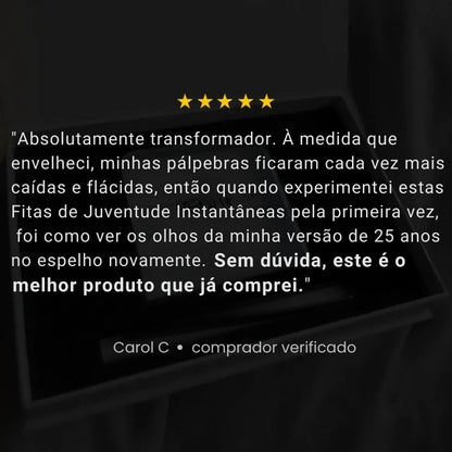 Tiras de elevação instantânea para pálpebras