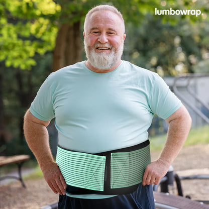 Lumbowrap® - A faixa completa para quadril e região lombar para caminhar e ficar em pé com mais facilidade (estenose espinhal, ciática, dor lombar)